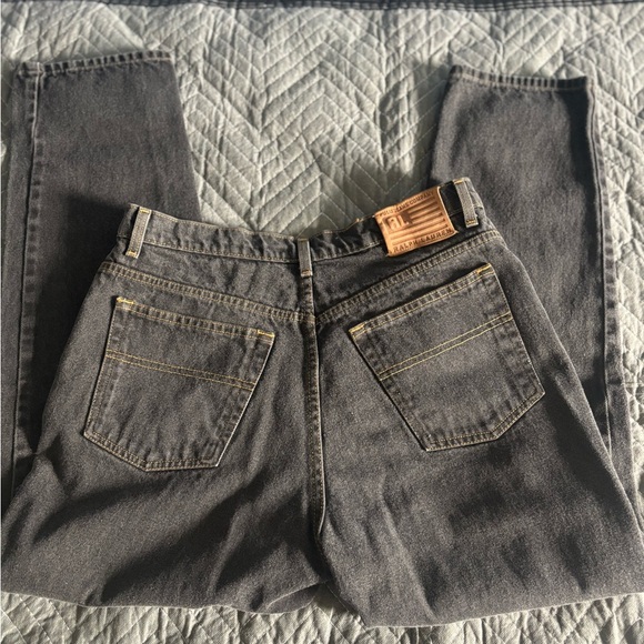 Ralph Lauren Jeans. Womens Size 14x29 Distressed Black. - Picture 3 of 10